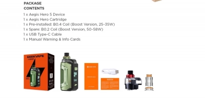 Geek Vape Hero 5 2000mAh (Iron Black)